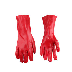 Guantes DE TRABAJO resistentes a productos químicos de PVC de alta calidad Guantes de seguridad industrial recubiertos de goma duraderos - Product Image 6