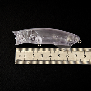 Nouvelle leurre artificielle transparente de 7,5 cm et 10 g, type Wave Crawling, <span class=keywords><strong>avec</strong></span> sonnette et aileron arrière, vente en gros. - Product Image 4