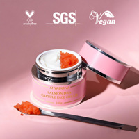 Crème en capsules de gel hydratante, éclaircissante et anti-âge au collagène rose PDRN de saumon OEM