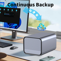 Caja de disco duro HDD NAS Gabinete RAID USB 3,0 Disco dual externo 3,5 "con adaptador de corriente 12V 4A, compatible con SATA 44TB