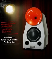 DH-03 Nouvelle paire d'enceintes bibliothèque audiophiles 2 voies de 8 pouces, son allemand de qualité Hi-Fi pour l'audio domestique haute fidélité