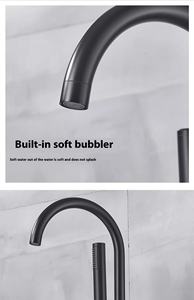 Vendita calda di alta qualità <span class=keywords><strong>in</strong></span> ottone Freestanding rubinetto doccia <span class=keywords><strong>bagno</strong></span> moderno nero miscelatore rubinetto <span class=keywords><strong>Set</strong></span> per vasca da <span class=keywords><strong>bagno</strong></span> - Product Image 5