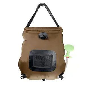 Camping Shower Multi-function Outdoor Portable Pump Pressure Shower Heating Pipe Bag Solar Water Heater Other Camping Gear
