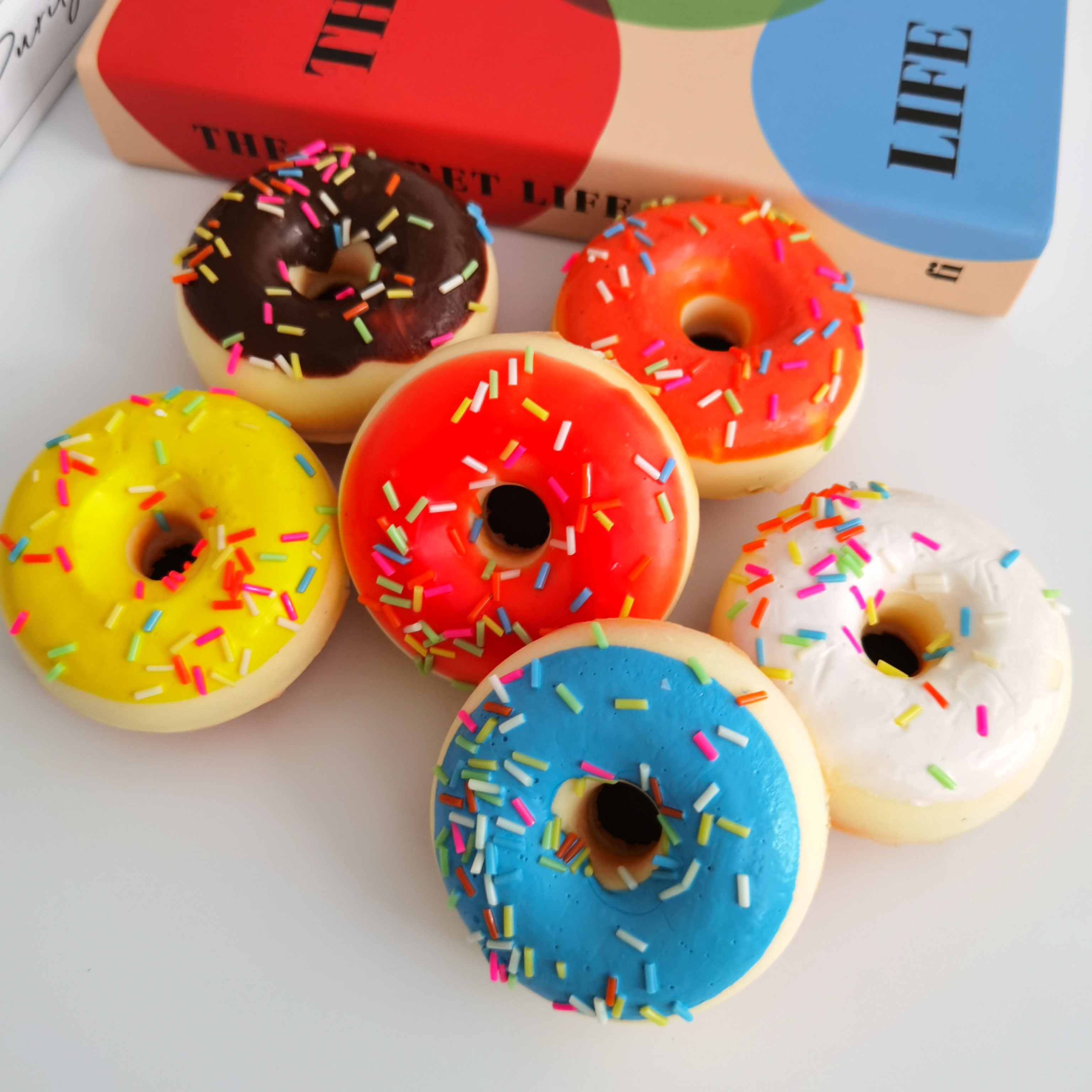 Милый держатель для телефона в виде пончика, еда, захват для мобильного телефона для торта, чехлы для мобильных телефонов Kawaii, аксессуары