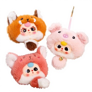 Peluche Coniglio Trasformabile, Bambola Animale per Giovani 15-35 <span class=keywords><strong>Anni</strong></span>, Giocattolo Carino in Peluche con Imbottitura in Cotone PP, Piccola Statuetta, <span class=keywords><strong>Regalo</strong></span> per Ragazze - Product Image 1