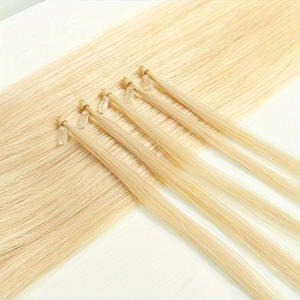 Extensions capillaires à micro-anneaux, extensions de cheveux humains Microlink à micro-perles, extensions de cheveux Remy à micro-boucles pré-collées, postiches Remy à pointe froide I-Tip - Product Image 4