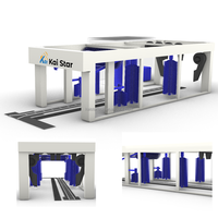 Système de tunnel de lavage de voiture entièrement automatique avec écran tactile couleur, machine de lavage de voiture en libre-service