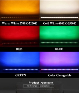 ไฟติดผนังแบบเส้น LED อลูมิเนียม 24W IP65 กันน้ำสำหรับภายนอกอาคาร แสงขาว 5000K ปรับหรี่แสงได้ อายุการใช้งาน 50000 ชั่วโมง - Product Image 6