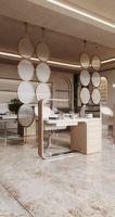 Panneau de séparation de pièce en acier inoxydable de haute qualité, translucide, imperméable, avec un design moderne et luxueux pour les hôtels et les bureaux