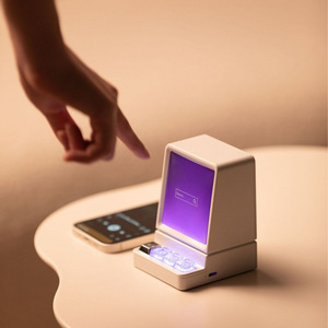 Retro Cổ Điển Máy Tính PC Thiết Kế Không Dây Loa Âm Nhạc Máy Nghe Nhạc Điện Thoại Đứng Cho Iphone <span class=keywords><strong>Samsung</strong></span> Android IOS Điện Thoại Di Động Phổ Quát - Product Image 4