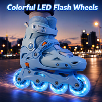 Patins à roulettes ajustables pour enfants OEM, débutants, garçons, filles, roues en EVA et PU, légers, durables, coque en PP, cadre renforcé en acier