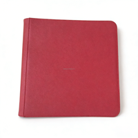 Carpeta y Porta Tarjetas de Crédito Personalizable, Portátil, de Cuero PU, con Bloqueo RFID, Diseño de Carga Superior y Cierre de Cremallera