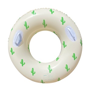 Bouée de natation épaissie pour enfants avec design rétro rayé et couleurs assorties - Product Image 6