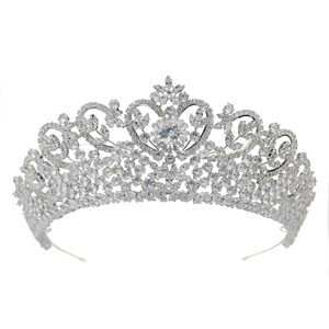 Braut Diademe Haar Großer Festzug Handgemachte Tiara Schönheits wettbewerb Königin Kronen Und Diademe Für Königinnen Festzug - Product Image 5