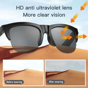 แว่นตากันแดดไร้สายบลูทูธ V5.3 ควบคุมด้วยระบบสัมผัส สำหรับผู้ชายและผู้หญิง รุ่น F06 F07 F08 - Product Image 3