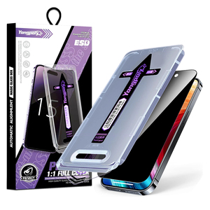 Yongpoly HD 2.5D Hoàn Toàn Bìa Tempered Glass Tự Động Bộ Dụng Cụ Công Cụ Ma Thuật Hộp Riêng Tư Bảo Vệ Màn Hình Cho iPhone 16 15 14 & Tự Động Bụi-Miễn Phí Cài Đặt - Product Image 1