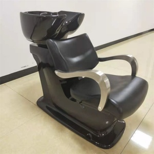 Muebles de Salón de Belleza y Peluquería Kisen, Moderna Silla de Lavado de Cabello con Lavabo Trasero en Venta - Product Image 2