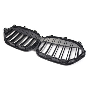 Parrilla Delantera para BMW X1 F48 F49, Negro Brillante, Doble Línea, Integrada, Plástico ABS, para Mejora o Reequipamiento - Product Image 2