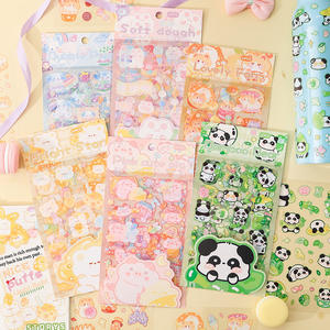 6 pièces/paquet mignon <span class=keywords><strong>paradis</strong></span> mignon dessin animé manuel autocollants <span class=keywords><strong>sens</strong></span> avancé manuel autocollants - Product Image 3