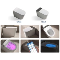 WC intelligent à siphonage économe en énergie, double filtration, siège à température constante anti-brûlure pour la décoration de villa