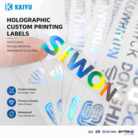 KAIYU 15-Jährige Fabrik: Maßgeschneiderte Markenlogo Wasserdichte Selbstklebende Gestanzte Verpackungsetiketten mit Individuellem Formdesign