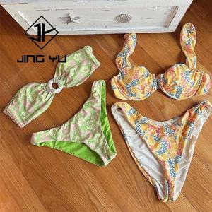 Maillots de bain tendance, bikini pour femmes, vêtements de plage, fabricant, imprimé, deux pièces, maillot de bain en nylon recyclé - Product Image 3