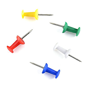 Punaises colorées circulaires en plastique en forme de H pour tableau d'affichage et travaux manuels - Product Image 2