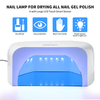 Lámpara UV LED Automática de Alta Potencia para Uñas, Máquina de Fototerapia de Plástico con Enchufe Estadounidense para Esmalte y Pegamento de Uñas, Secado Rápido para Arte de Uñas