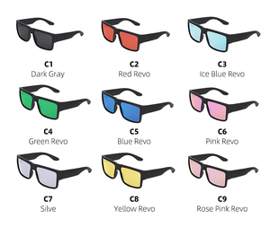 New Arrival vuông kính mặt trời thời trang phụ nữ người đàn ông ngoài trời lái xe du lịch lớn khung unisex nhựa phân cực Kính mát - Product Image 2