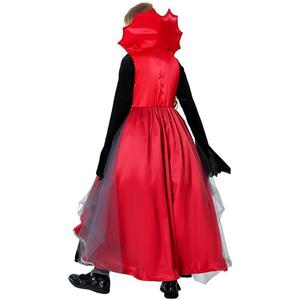 Conjunto de disfraz de Halloween para niñas, disfraz de terciopelo rojo y negro, juego de rol de Anime, edad de 8 a 13 años - Product Image 3