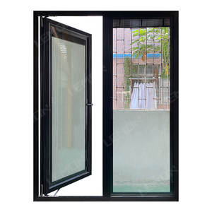 Volet roulant de sécurité en aluminium robuste, noir, résistant au vent, pour fenêtre à battants - Product Image 2