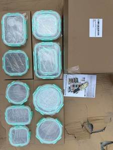 批发12件套耐热玻璃午餐盒适用于微波炉高硼硅保鲜碗 - Product Image 4