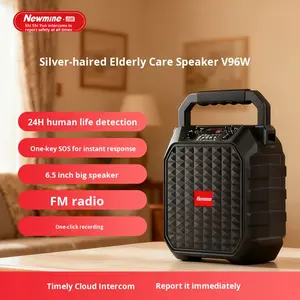 Altavoz portátil Newman V96W para personas mayores, con función de llamada de emergencia SOS, <span class=keywords><strong>karaoke</strong></span>, radio de gran volumen para bailes, de plástico - Product Image 2