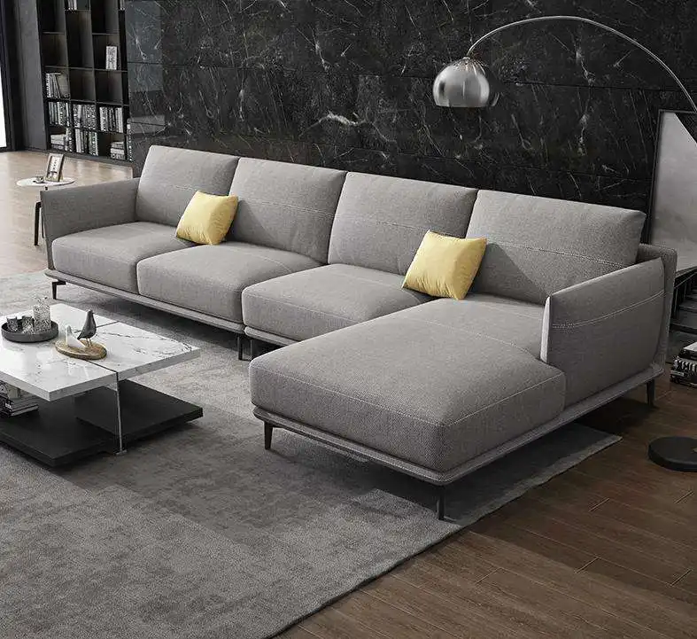 Oferta de fábrica Sofá Seccional de cuero Sofá moderno Diseño Loveseats Sofá muebles nórdicos sofá
