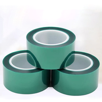 Résine époxy résistante à la chaleur à haute température, revêtement en poudre, masquage par sublimation, film polyester PET vert Kaptons, ruban adhésif en silicone