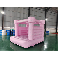 Château gonflable pour enfants 10'x10' rose, château gonflable pour fêtes, mariages, usage domestique, château gonflable pour enfants