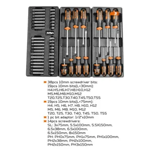 WOKIN-Herramientas y Hardware 901510, conjunto de herramientas y equipos de pecho, 163 Uds.