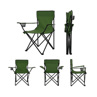 Chaise de camping légère en acier inoxydable avec cadre de 16 mm, pliable en deux, pour jardin, parc, plage et pêche, avec tissu Oxford 600D