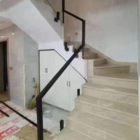 Rampe en verre réglable en acier inoxydable à fixation latérale pour escalier, pour monter des balustrades en verre de balcon