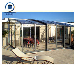 Serre de jardin en aluminium moderne multifonctionnelle 4 saisons imperméable et écologique de Prima Factory Direct - Product Image 2