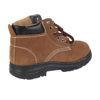 Zapatos de Seguridad para Soldadura SAFEMAN K7517 Resistentes al Calor, con Puntera de Acero y Suela de Goma, Calzado Industrial para Altas Temperaturas