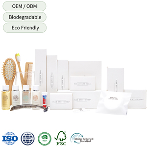 Kit de artículos de tocador de hotel de lujo, desechable, ecológico, biodegradable, de bambú, fabricante de artículos de tocador - Product Image 1