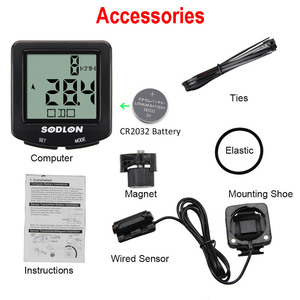 Có dây xe đạp máy tính không thấm nước xe đạp màn hình đồng hồ tốc độ - Product Image 4