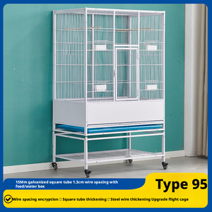 Kuş uçan papağan güvercin eşleşen büyük Starling Xuanfeng Budgerigar şifreleme evcil hayvan kafesi-demir katı inşaat dış mekan kullanımı - Product Image 2