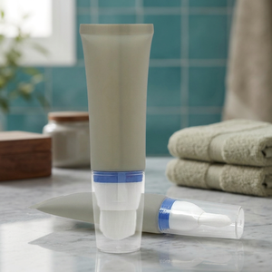 Tube souple en plastique personnalisé avec logo, vide, pour fond de teint, baume liquide, rouge à lèvres, avec tête de brosse flottante pour les soins de la peau - Product Image 4