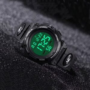 Montres numériques pour enfants, étanches, pour le sport en plein air, <span class=keywords><strong>réveil</strong></span>, chronomètre 12/24 heures, calendrier, pour garçons et filles de 3 à 15 ans - Product Image 2