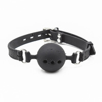 Bouche-balle en silicone BDSM avec trous, accessoire de bondage pour adultes, sexy pour les couples