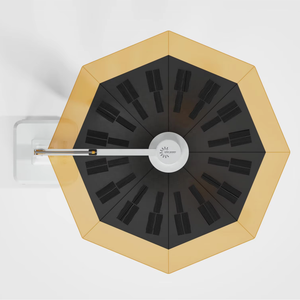 Ombrello Solare Pieghevole Ecologico con Porta di Ricarica per Cellulare, Accessorio Pratico per Esterni - Product Image 4