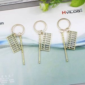 Alloy Abacus <b>Keychain</b> Gold Metal Pendant Portable Gift For Couples Friends Children - Product Image 1