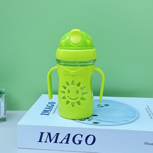 แก้วน้ำเด็กอนุบาลแบบหลอดดูด พลาสติกใส ชั้นเดียว แบบหลอด - Product Image 4